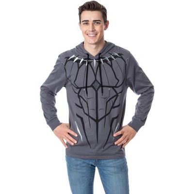 Seven Times Six Marvel Men's Black Panther Costume Lightweight Pullover Hoodie Multicoloured