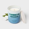 12oz Frosted Ombre Jar Candle Caribbean Cocktail - Room Essentials™ - 3 of 3