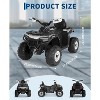 12V Kids 4 Wheeler ATV,Ride on Eletric Motorcycle, 2-Seater Electric Vehicle Toy Car with High&Low Speed, Music, Led Lights for Big Kids - 2 of 4