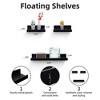 Dsvimoy Planter Stands and Holders Planter Stands Shelf with Invisible Brackets for Home Storage, White, 27"*8"*3" - 3 of 4
