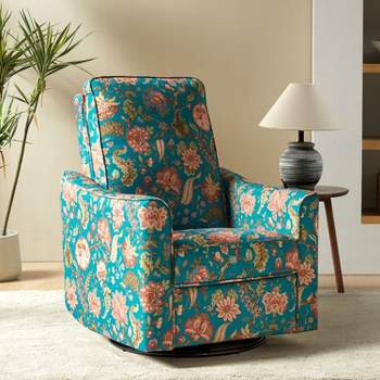 Pascual Transitional Rocker And Swivel Chair with Variety of Fabric Patterns|ARTFUL LIVING DESIGN