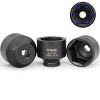 XtremepowerUS 9pc SAE Deep Shallow Impact Socket 3/4" DR SAE 2-1/16" - 2-1/2" - 3 of 4