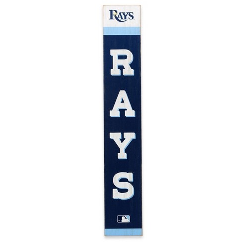 MLB Tampa Bay Rays Baseball Vertical Wood Sign Panel