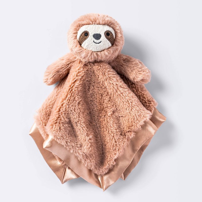 Brown Sloth Security Blanket Crib Toy - S - Cloud Island&#8482;, 1 of 4