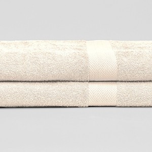 Lintex Linens Deluxe 2-Piece Cotton Bath Sheet Set – Ultra-Soft, Highly Absorbent 34" x 68" Spa-Size Towels in 15 Vibrant Colors - 1 of 3