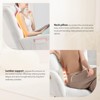 High Backrest Rocking Chair - 300lb Glider Chair with Wood Legs, Side Pockets, Teddy Upholstered Rocker, Padded Seat, for Living Room Bedroom Nursery - 3 of 4