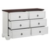 6 Drawer Dresser for Bedroom, 47" Wood Chest of Drawers with Handle, Accent Freestanding Storage Cabinet for Closet Living Room Hallway Bedroom - image 4 of 4