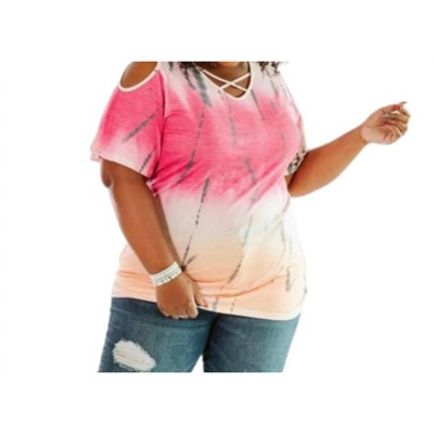Women's Crazy Love Tie Dye Top - PLUS - Glitzy Girlz Boutique