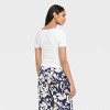 Women's Slim Fit Seamless Short Sleeve Square Neck Baby T-Shirt - A New Day™ - 2 of 4