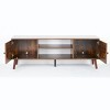 DOMETOUR Panel TV Cabinet with Storage Space Suitable for Home Living Room Office - 3 of 4