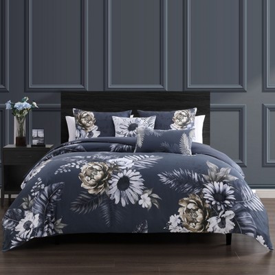 Bebejan Forget Me Not 100% Cotton 5-Piece Reversible Comforter Set