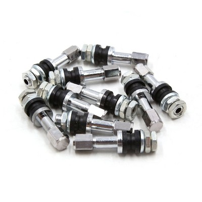 Unique Bargains Universal Aluminum Alloy Motorcycle Car Tubeless Wheel Tire Valve Stem Rim 10 Pcs