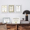 Americanflat 8.5x11 Diploma Frame with Shatter-Resistant Glass - Document Frame with Engineered Wood - Legacy Collection - Dark Oak - 2 of 4