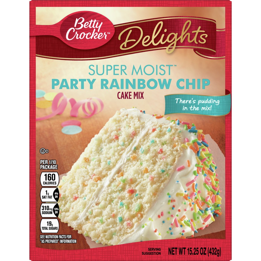 UPC 016000409972 product image for Betty Crocker Rainbow Chip Cake Mix - 15.25oz | upcitemdb.com