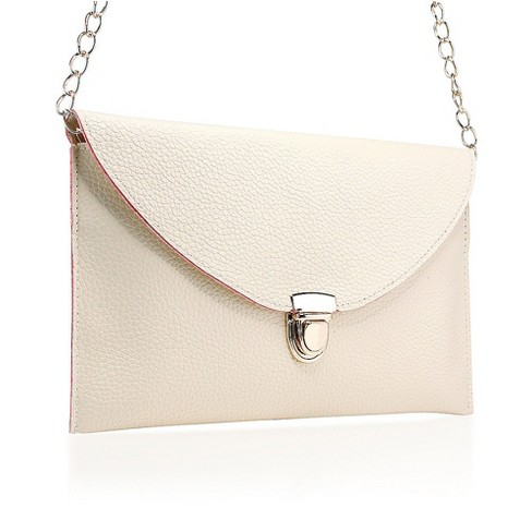 Yp Women Large Crossbody Bag Woven Envelope Purses PU Leather Shoulder Handbags with Chain Strap