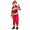 Joyfy Halloween Boys Fireman Costume, Firefighter Costume for Kids, Toddler Fireman Jumpsuit for DressUp - 3 of 4