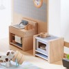 HABA Little Friends Kitchen Room Set - Wooden Dollhouse Furniture for 4" Bendy Dolls - 4 of 4