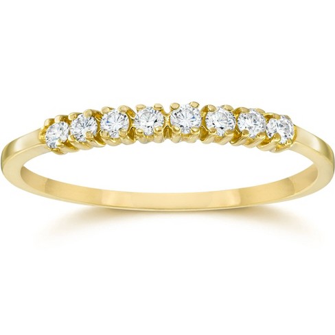 10k Yellow Gold Diamond popular Band 8.5”