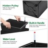 30" Tall Planters Set of 2, Outdoor＆Indoor Planter Pots, with Drainage Holes＆Water Level Monitor＆Inner Bucket, Automatic Watering, Black - 4 of 4