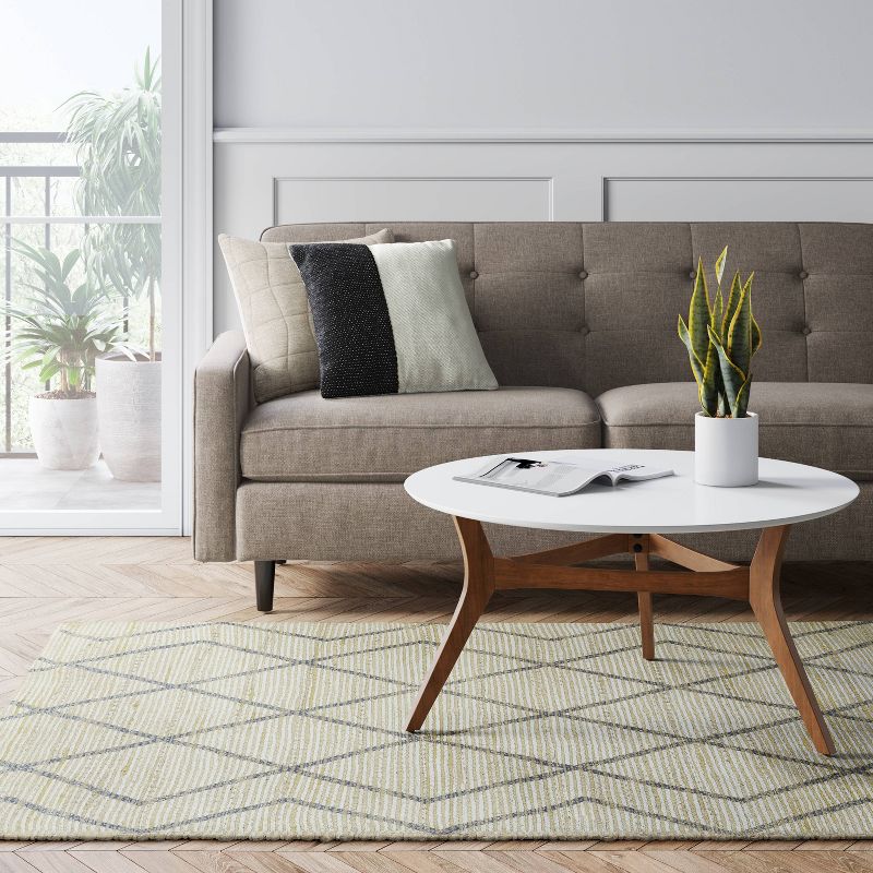 Kagen Printed Woven Geometric Rug Ivory - Project 62™, 4 of 5