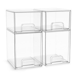 Sorbus Clear Acrylic Drawer Organizers - Makeup Case Pull-Out Drawers - 1 of 4