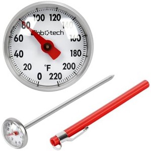Itopfox Kitchen Food-Cooking Meat Coffee Thermometer – Pocket Espresso Thermometer for Milk Foam Frothing Chocolate Water Grill, Turkey - 1 of 4