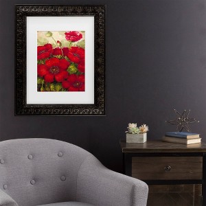 Trademark Fine Art Rio Poppies II Matted Framed Art - 1 of 4