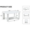 CAVINAS Rectangular Coffee Tables for Living Room, A Modern and Practical Coffee Table, the Double Layered Coffee Table, MDF material - 2 of 4