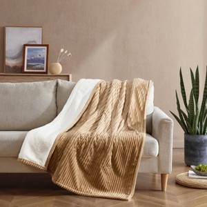 Eddie Bauer King Mountain Valley Blanket Brown - 1 of 4