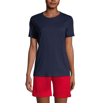 Lands' End School Uniform Women's Short Sleeve Feminine Fit Essential T-shirt