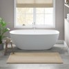 AZL1 Life Concept Bath Rug and Mat Cotton Tufted Extremely Plush Dense Medium Pile Reversible Machine Wash for Bathroom, Beige, 6.4"*16.54"*9.06" - 2 of 4