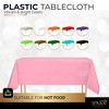 Plastic Tablecloth Disposable, Tablecloths for Rectangle Tables 54 inch. x 108 inch. Fits Tables Up to 8 Feet, Table Cloth for Party - SparkSettings - 2 of 4