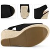 Perphy Women's Slingback Platform Heels Espadrille Wedges Sandals - 3 of 4