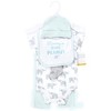 Hudson Baby Cotton Layette Set, Mint Gray Elephant - 2 of 4