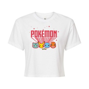 Women's - Pokémon - Retro Pokémon Cropped Graphic T-Shirt - 1 of 4