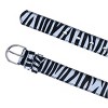 CTM Women's Leather 1 1/8 Inch Zebra Print Dress Belt - 2 of 4