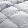 Peace Nest All-Season Medium Warmth Solid Pattern Duvet Insert White Goose Feather Comforter - 3 of 4