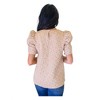 Women's Kelsi Jacquard Puff Sleeve Top - mittoshop - 3 of 3