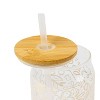 16 fl oz Glass Tumbler Floral - Bullseye's Playground™ - 3 of 3
