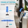 Aoodor 15 ft. Double Sided Patio Umbrella with Base Stand - 4 of 4