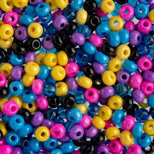 John Bead Czech Glass Seed Beads 6/0 (100g) Candy Shop Mix Beads for DIY Art Crafts Jewelry Bracelets Necklaces Earrings Making - 1 of 4