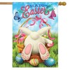 Easter Egg Hunt House Flag Bunny Basket Humor 28" x 40" Briarwood Lane - 2 of 4