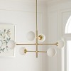 Bassett 6 Light 32" Height Adjustable Chandelier - CHA7003 - Gold - Safavieh - 2 of 4