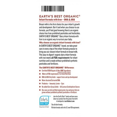 earth's best organic formula target