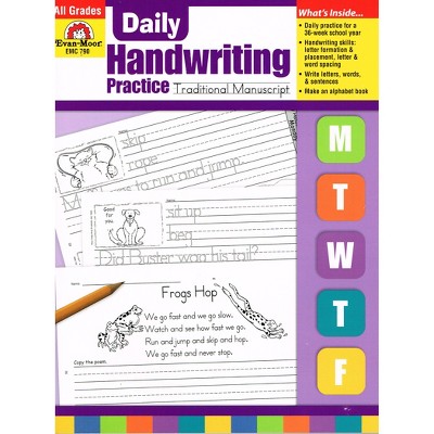 Evan-Moor Educational Publishers Daily Handwriting Practice Book: Traditional Manuscript, Grade K-5
