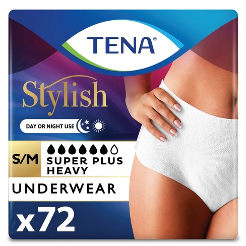 Tena Incontinence Underwear For Women - Super Plus Absorbency - S/m - 72ct  : Target