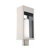 Livex Lighting Bleecker 1 - Light Post Light in  Brushed Nickel - 4 of 4