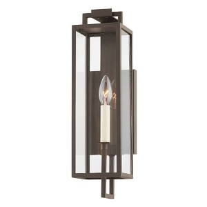 Troy Lighting Beckham 1 - Light Wall Light in  Textured Bronze Clear Shade - 1 of 1