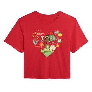 Women's - Disney Princess - Heart Tiana Cropped Graphic T-Shirt - 1 of 3