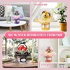 285 Pcs DIY Never-wilting Pink Rose Building Block Set, Artificial Flowers Building Toys with Dust Cover - 4 of 4
